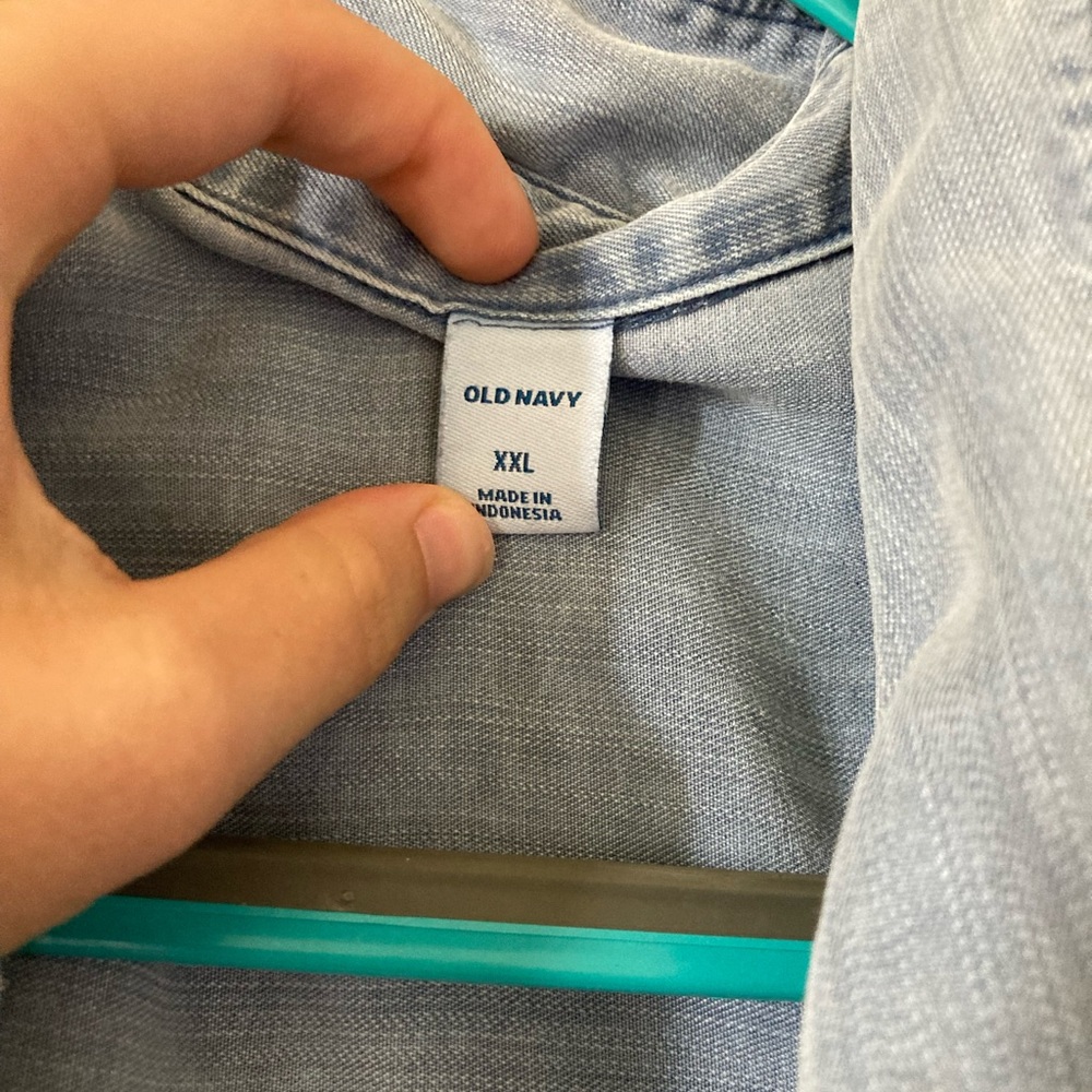 Light blue, Old Navy, Chambray Shirt